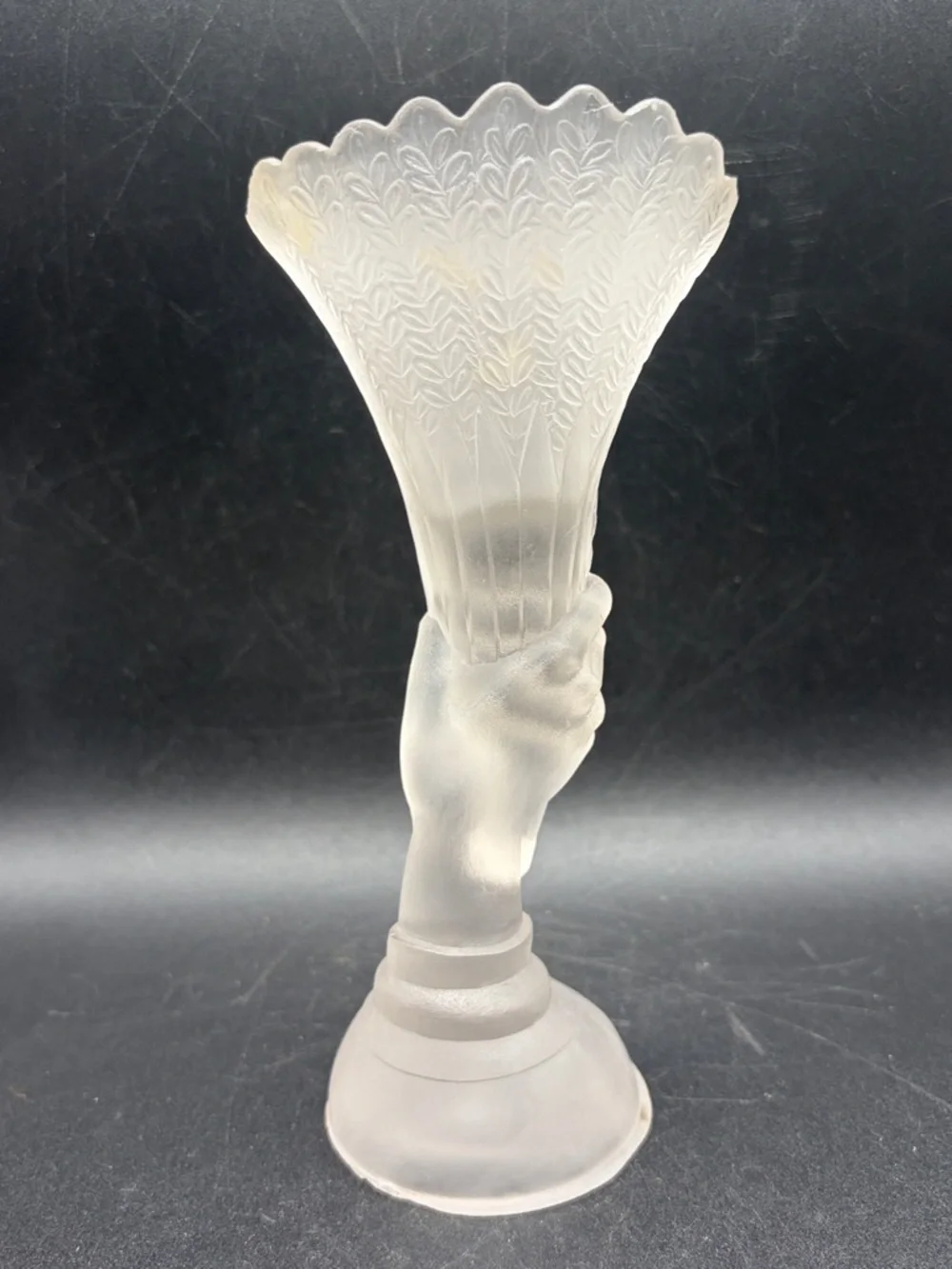 Victorian Antique 1876 Centennial Worlds Fair Souvenir EAPG Glass Hand Vase